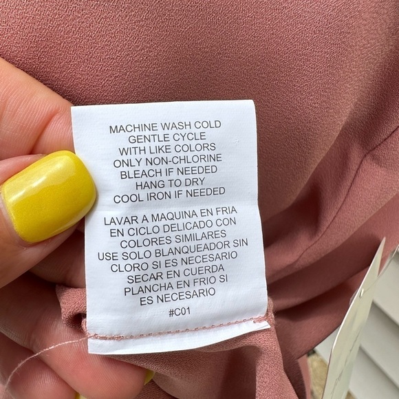 Lily White Sleeveless Wrap Front Blouse - Mauve - Picture 11 of 14